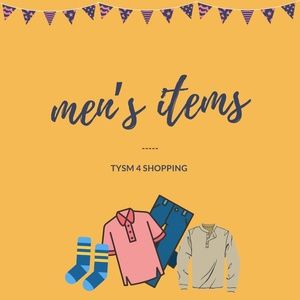 MEN'S ITEMS AFTER THIS POST